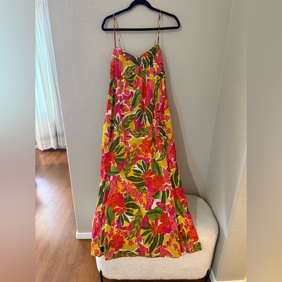 Velvet by Graham & Spencer Dresses & Skirts - NWT Velvet by Graham & Spencer Kayla Colorful Floral Tie Back Dress Maxi
